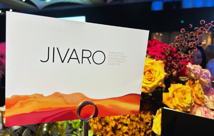 JIVARO card as an invitation for an event